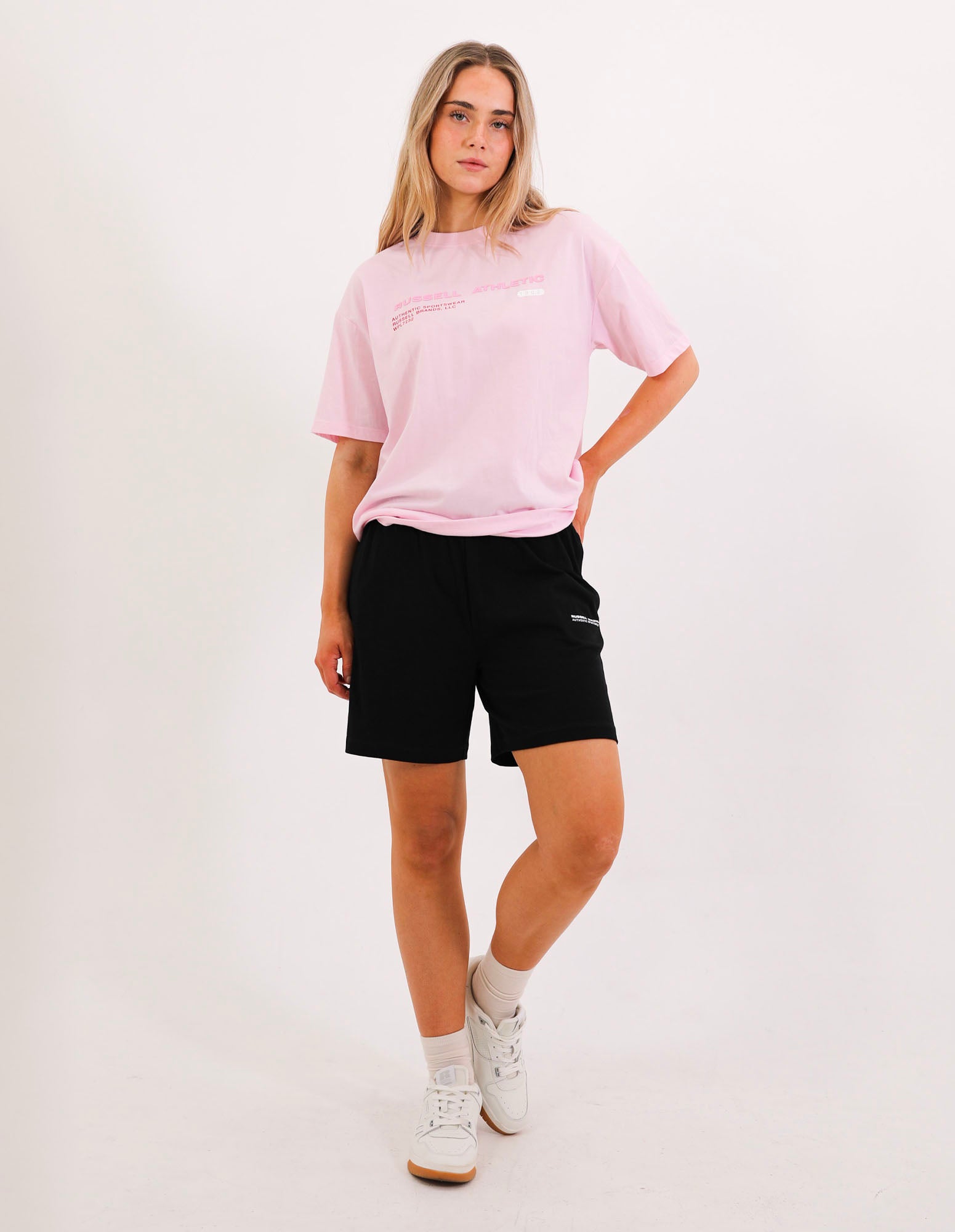 Womens Linear Rugby Short - Black