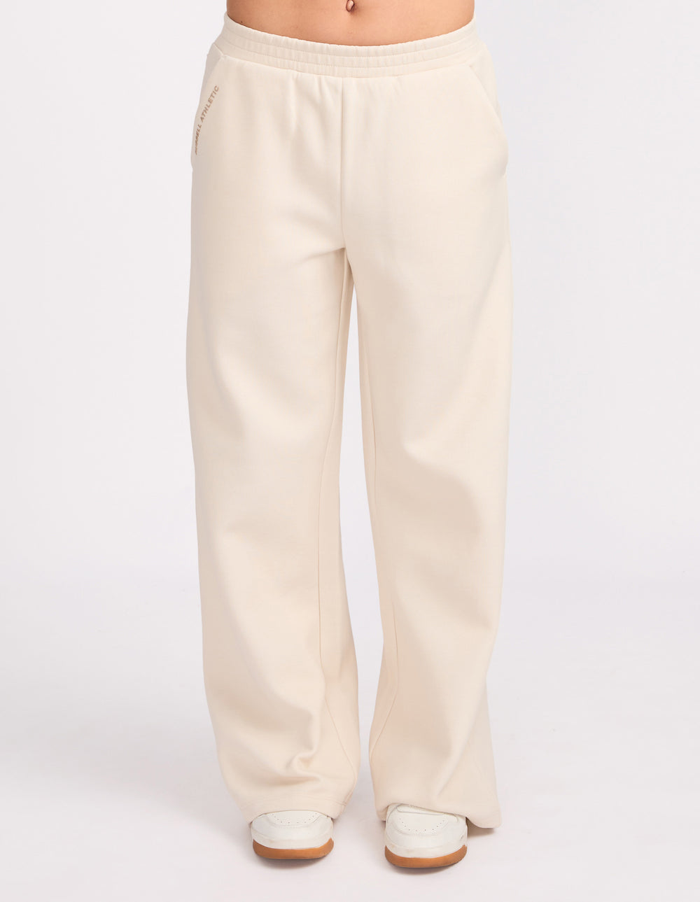 R Tech Leisure Wide Leg Women's Track Pant - Vanilla