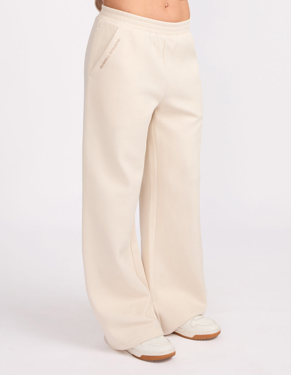 R Tech Leisure Wide Leg Women's Track Pant - Vanilla