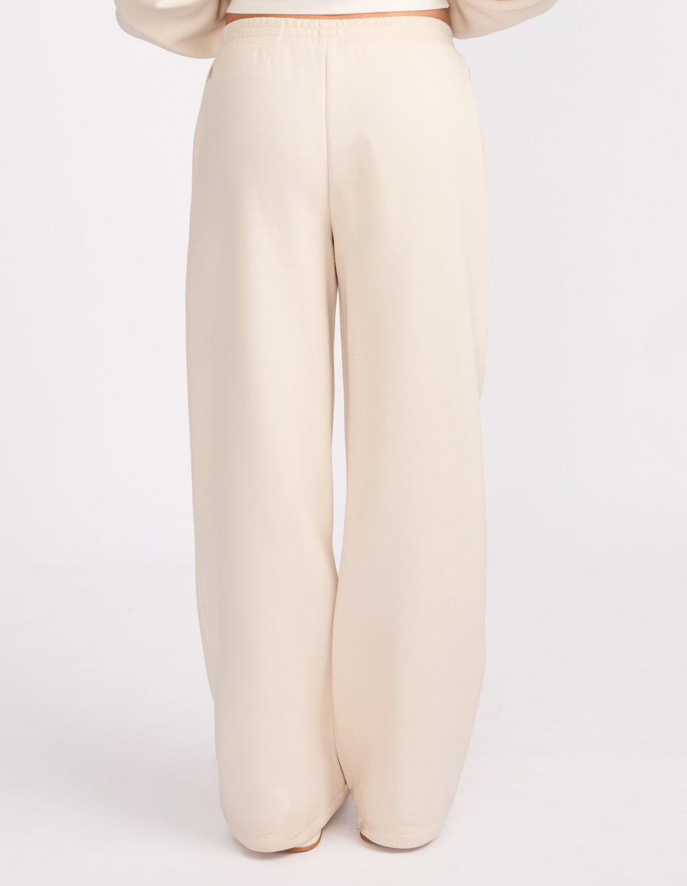 R Tech Leisure Wide Leg Women's Track Pant - Vanilla