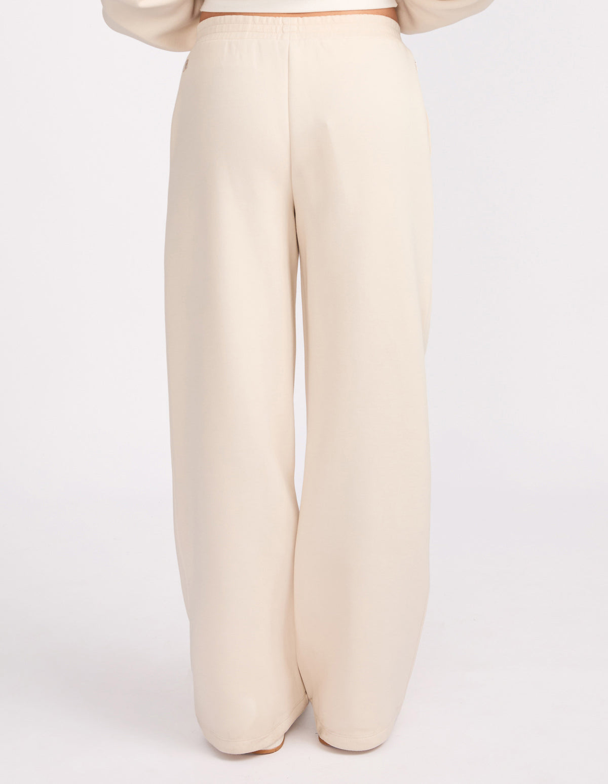 R Tech Leisure Wide Leg Women's Track Pant - Vanilla