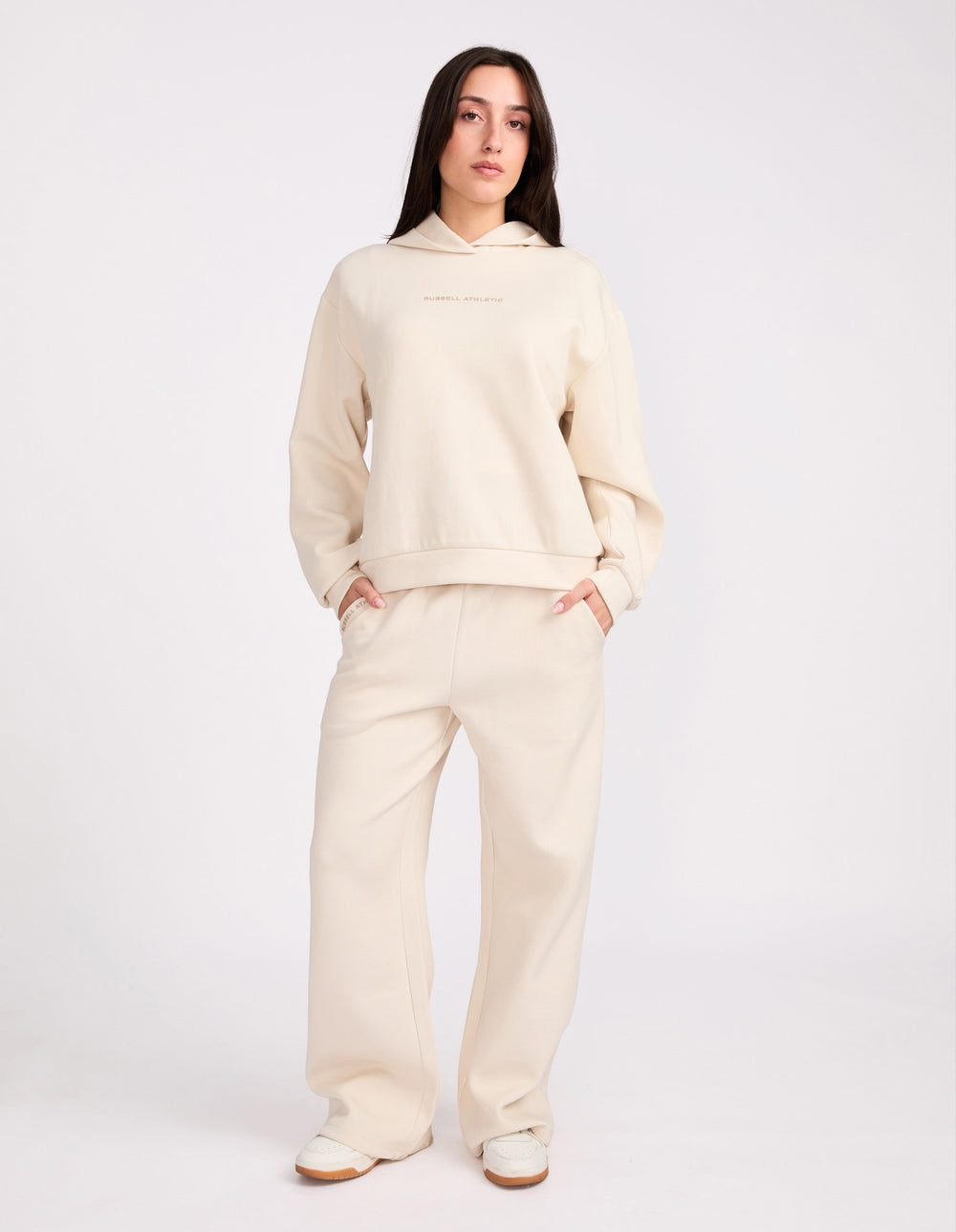 R Tech Leisure Wide Leg Women's Track Pant - Vanilla