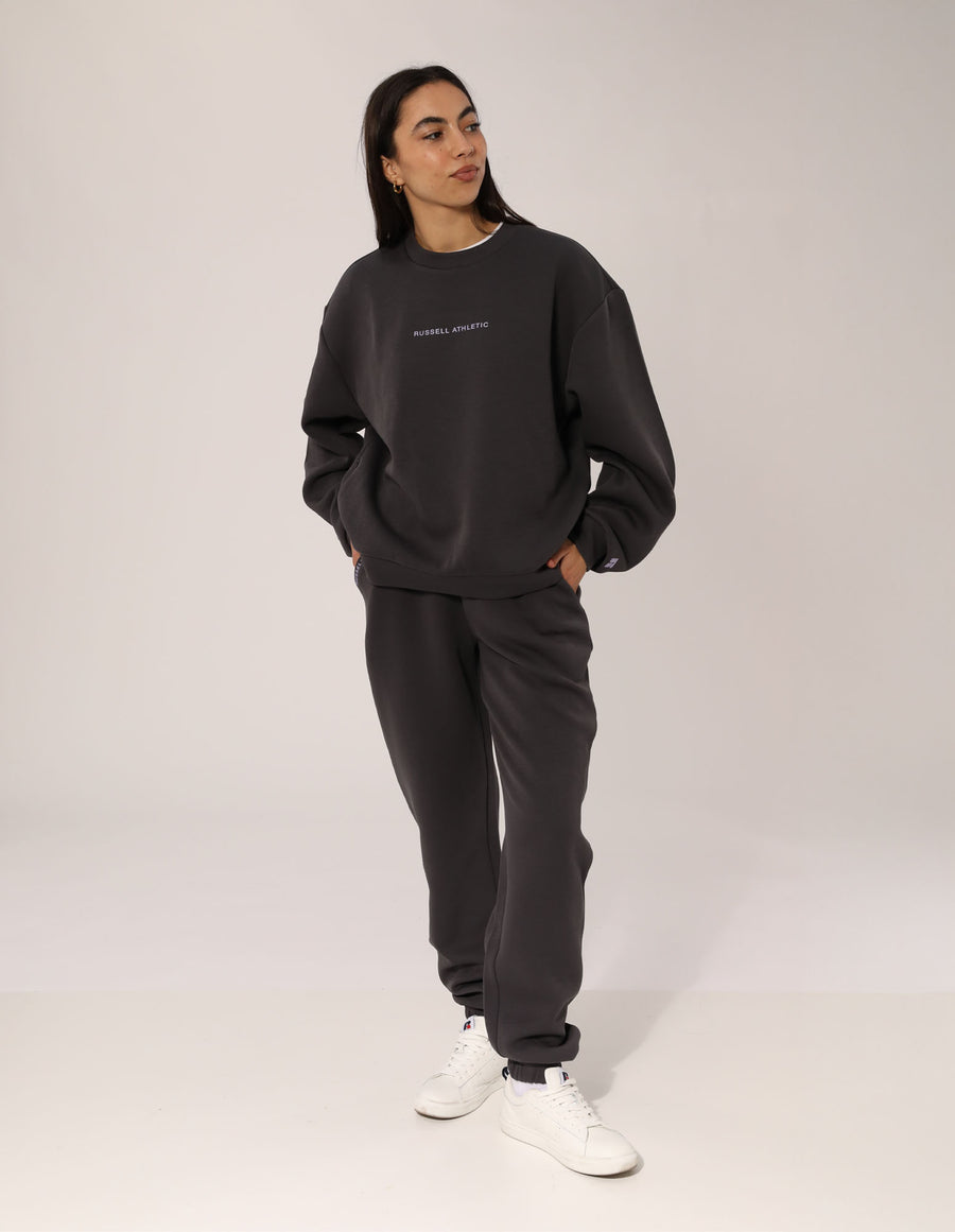 Russell Athletic Australia Women's R Tech Leisure Cuff Trackpant - Dark Grey True Since 1902