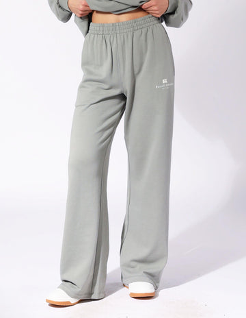 Women's R Logo Wide Leg Pant - Shadow Green