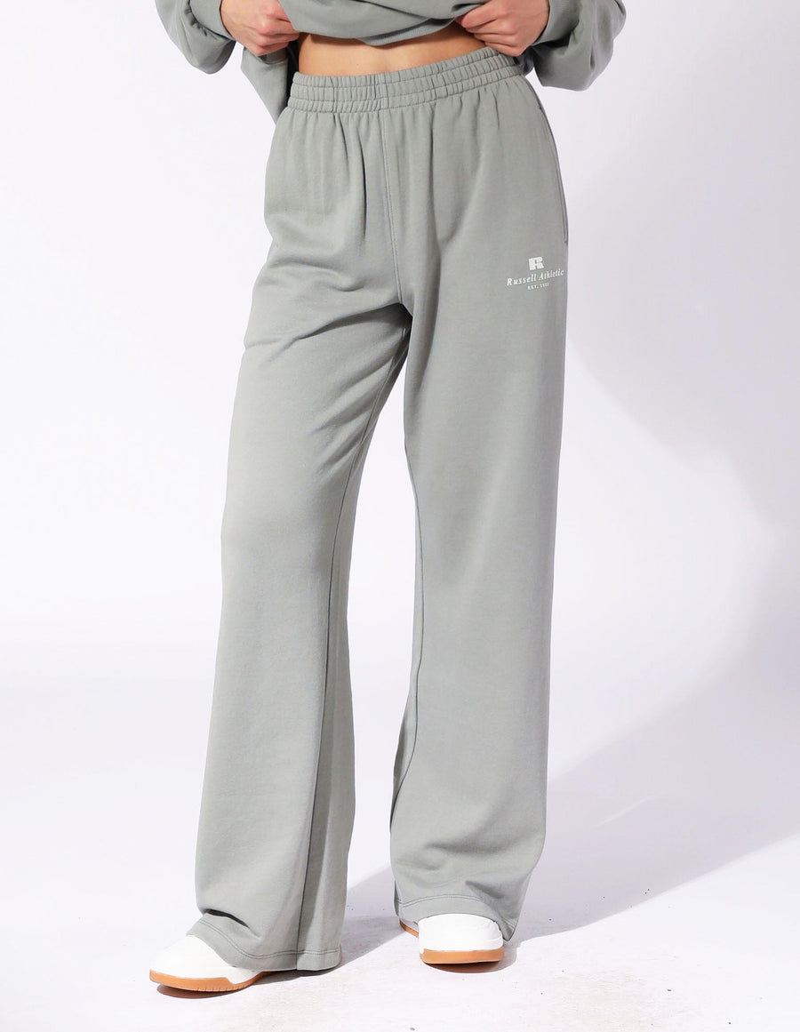Women's R Logo Wide Leg Pant - Shadow Green