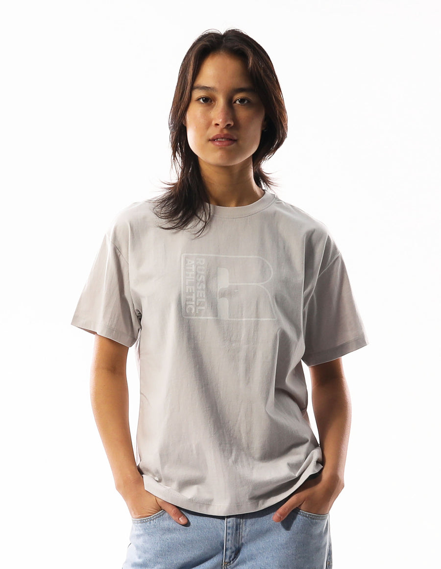Russell Athletic Australia Women's Originals Inlay Logo Tee - Antarctica True Since 1902
