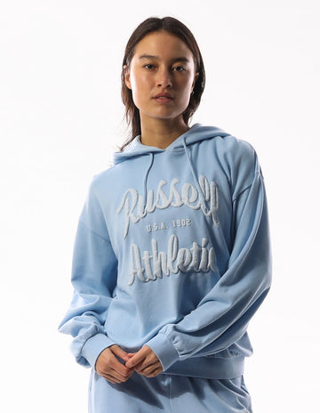 Russell Athletic Australia Women's Maplewood Oversized Hoodie - Placid Blue True Since 1902