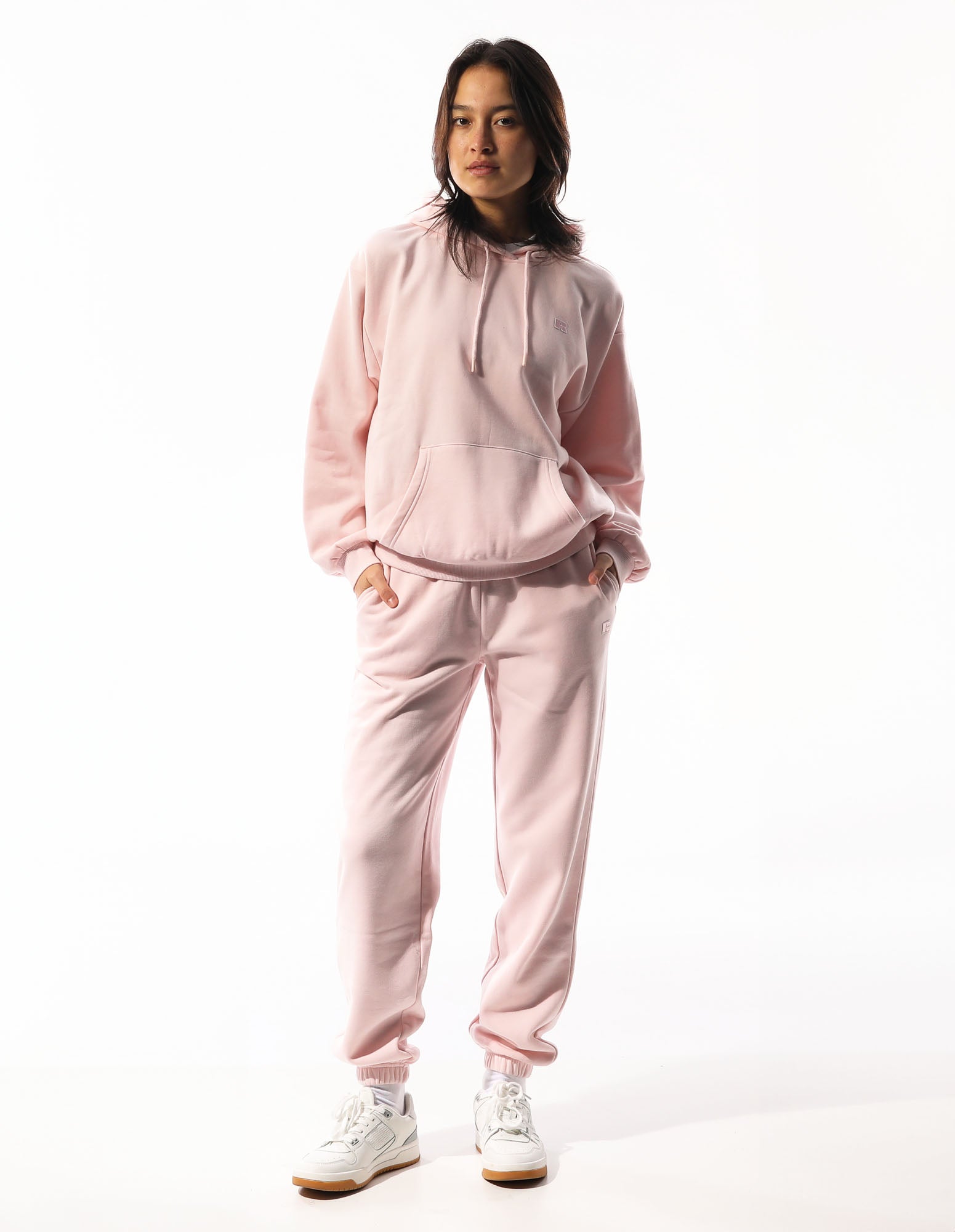 Russell Athletic Australia Womens R Logo Hoodie - Pale Lilac Pink True Since 1902