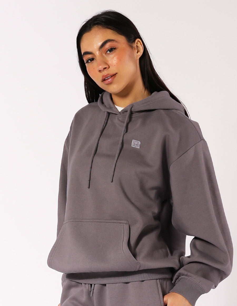 Russell Athletic Australia Womens R Logo Hoodie - Shark True Since 1902