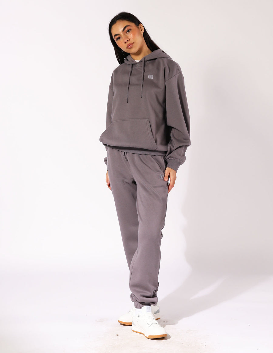 Russell Athletic Australia Womens R Logo Hoodie - Shark True Since 1902