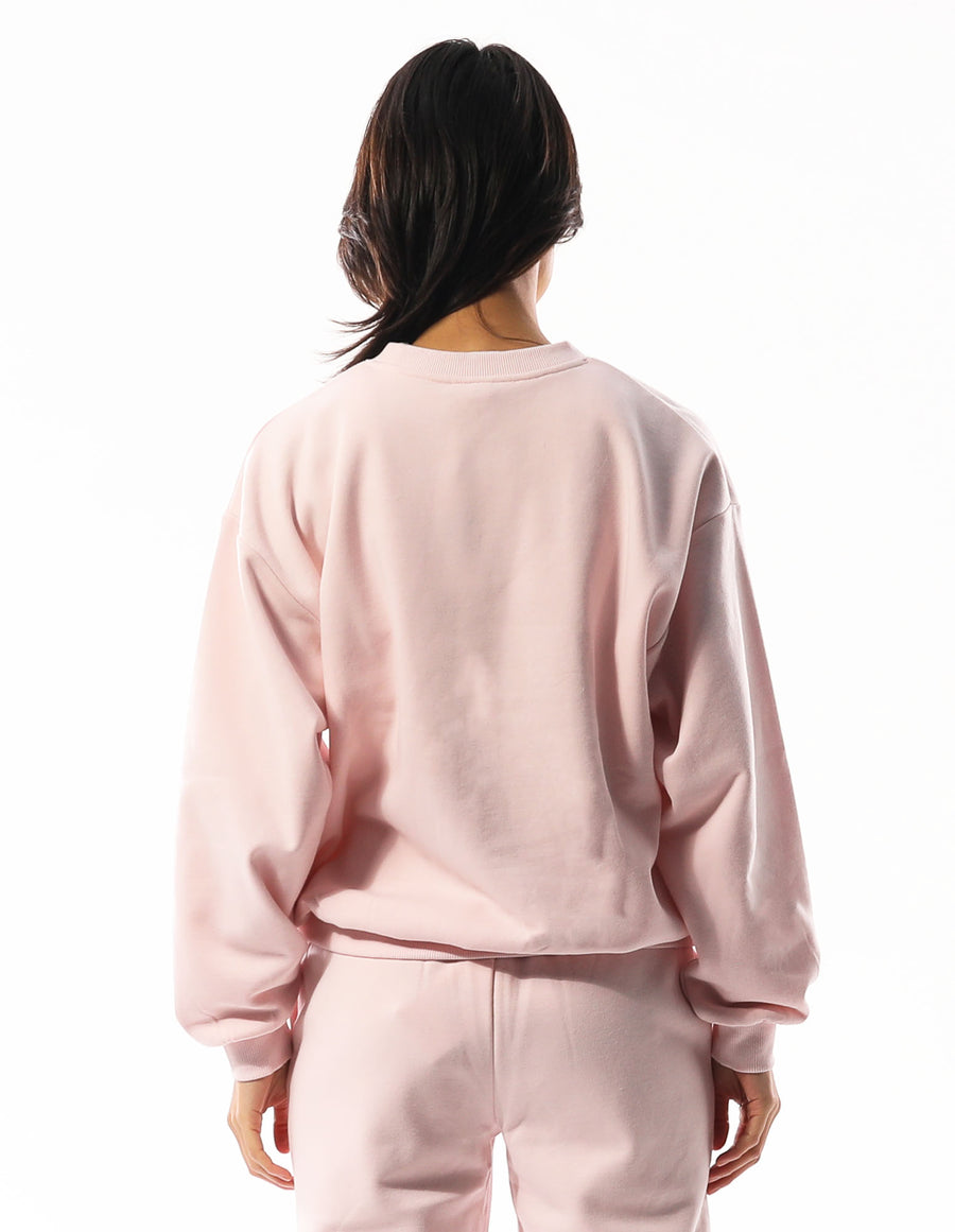 Russell Athletic Australia Women's R Logo Crew - Pale Lilac Pink True Since 1902