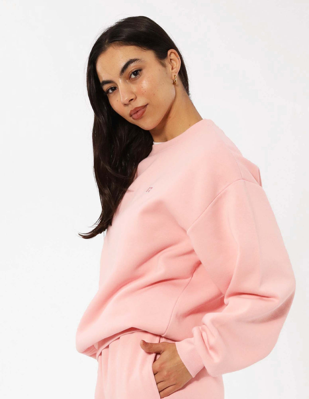 Russell Athletic Australia Women's R Logo Crew - Quartz Pink True Since 1902