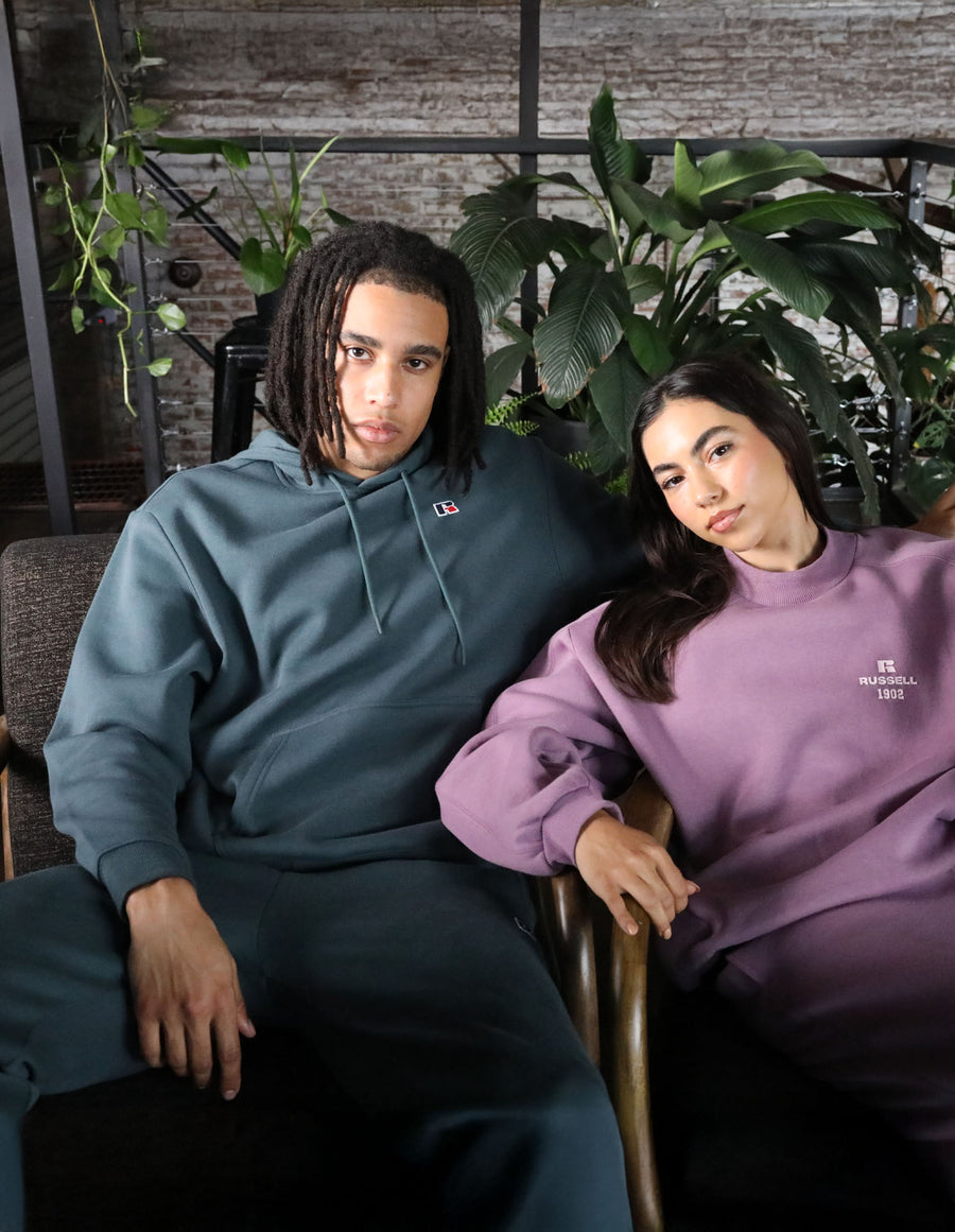 Russell Athletic Australia Mens R Logo Hoodie - Bottlebrush True Since 1902