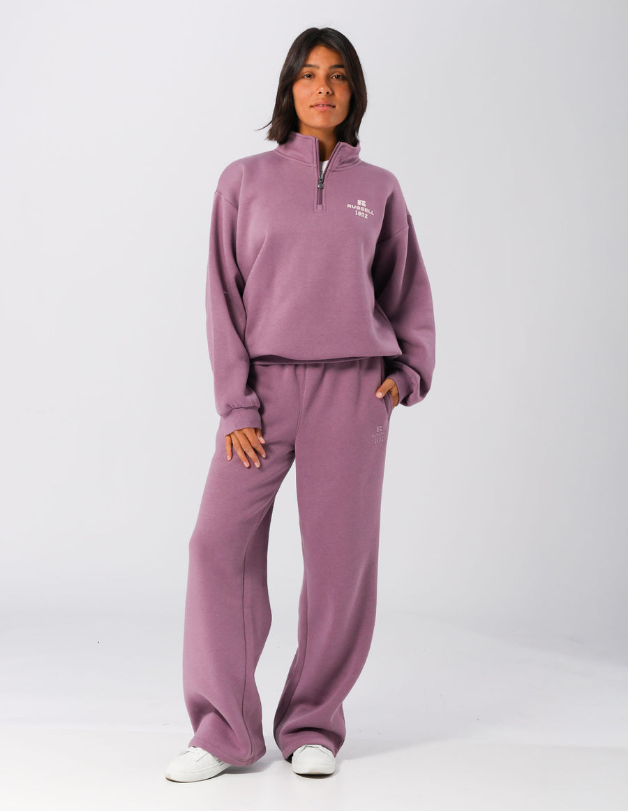 Russell Athletic Australia Womens 1902 Trio Quarter Zip - Elderberry True Since 1902