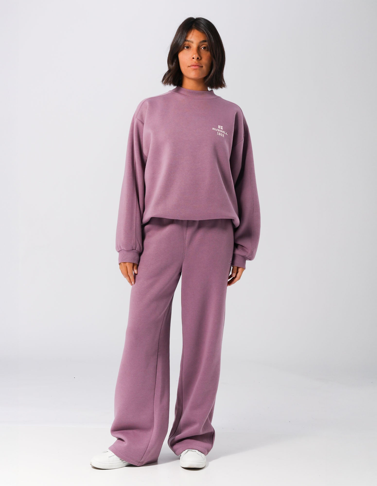 Russell Athletic Australia Womens 1902 Trio Mock Neck - Elderberry True Since 1902