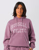 Womens Arch Logo Hoodie - Elderberry