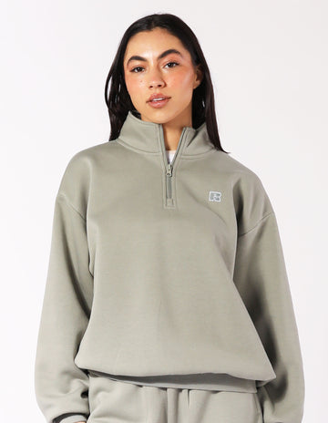 Women's R Logo Quarter Zip Fleece - Shadow