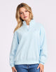 R Logo Women's Quarter Zip - Blue Breeze