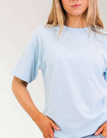 Russell Athletic Australia Women's Tee - Blue Breeze True Since 1902