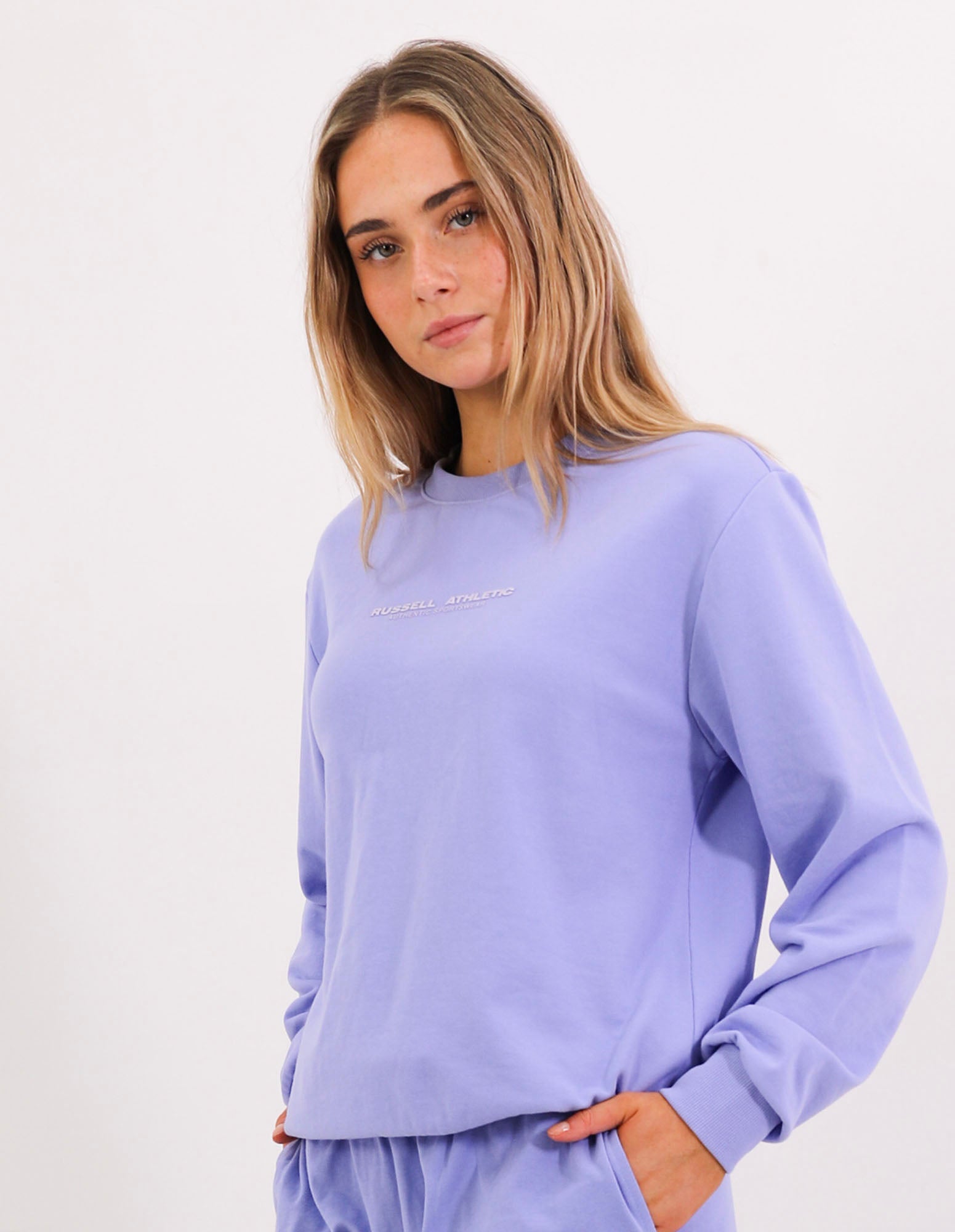 Linear Women's Crew - Pale Iris