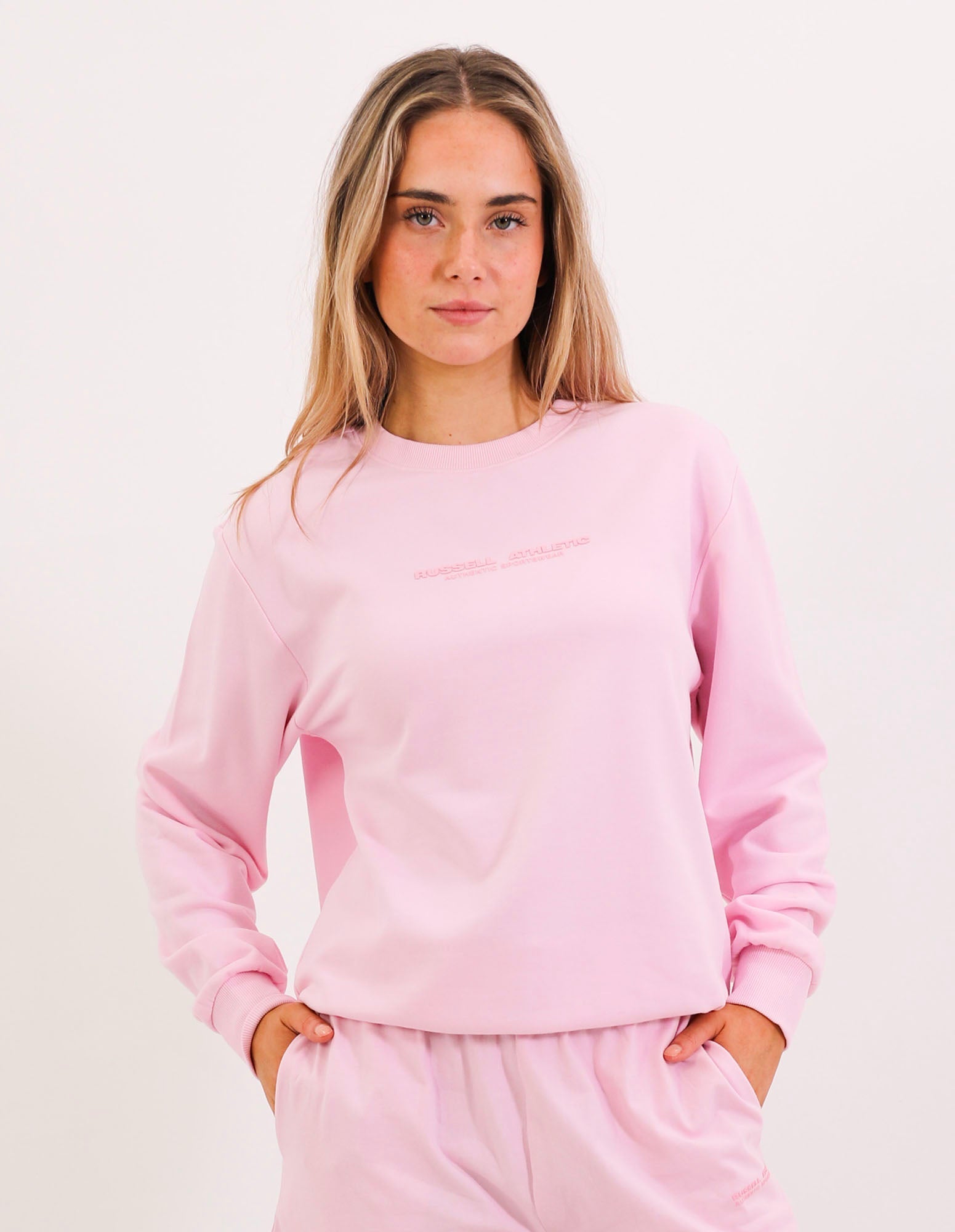 Women's Linear Crew - Pink Tulle