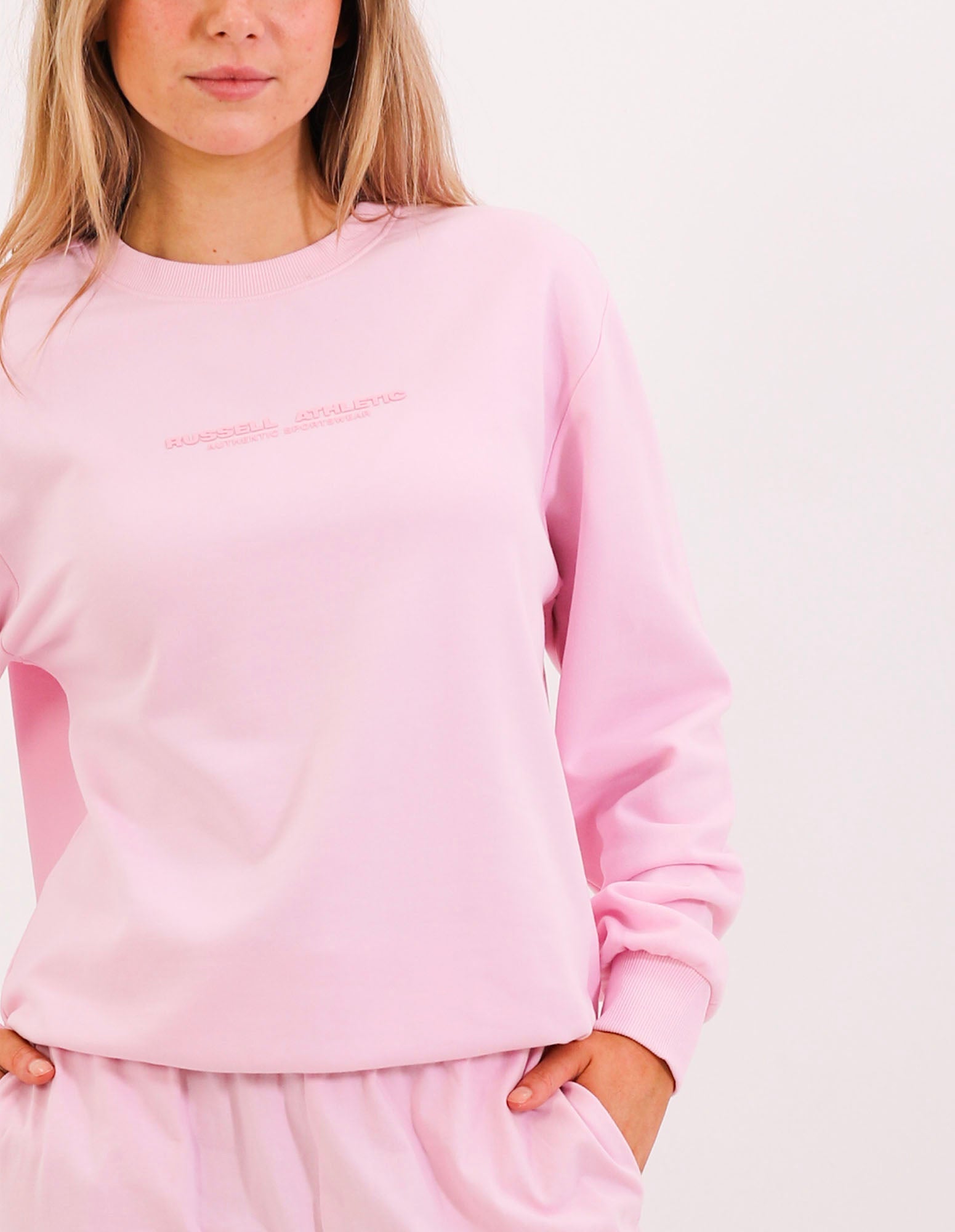 Women's Linear Crew - Pink Tulle