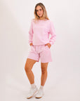 Women's Linear Crew - Pink Tulle