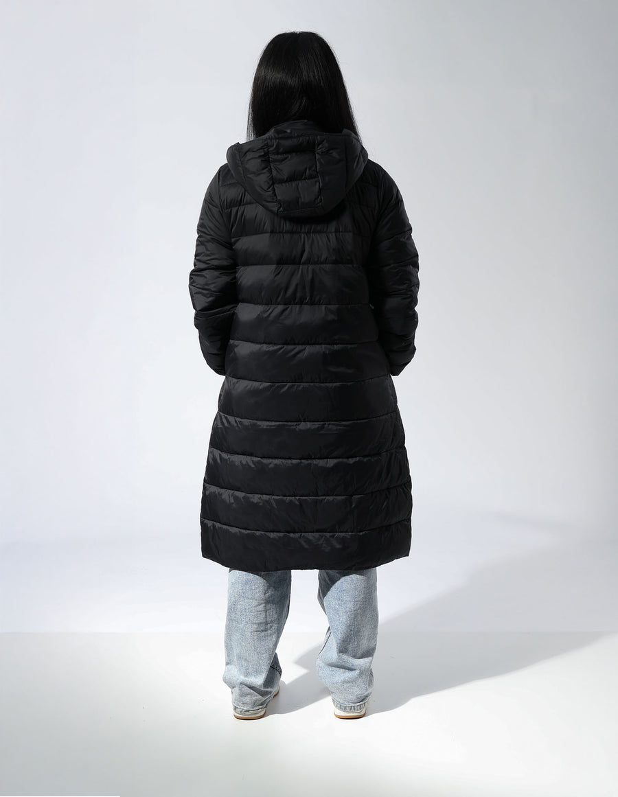 Russell Athletic Australia Womens Longline  Black Puffer Jacket True Since 1902