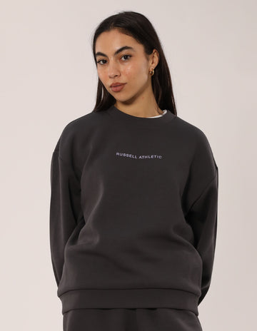 Russell Athletic Australia Women's R Tech Leisure Crew - Dark Grey True Since 1902