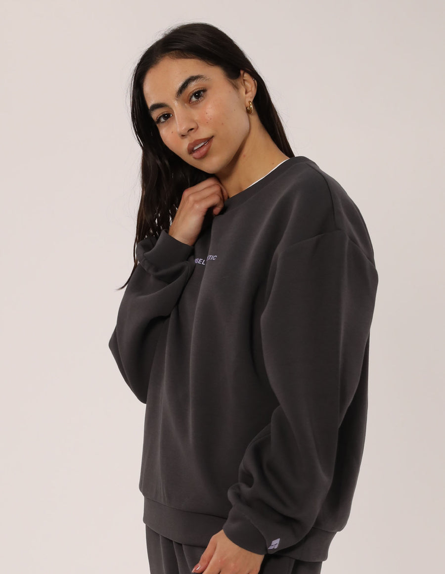 Russell Athletic Australia Women's R Tech Leisure Crew - Dark Grey True Since 1902