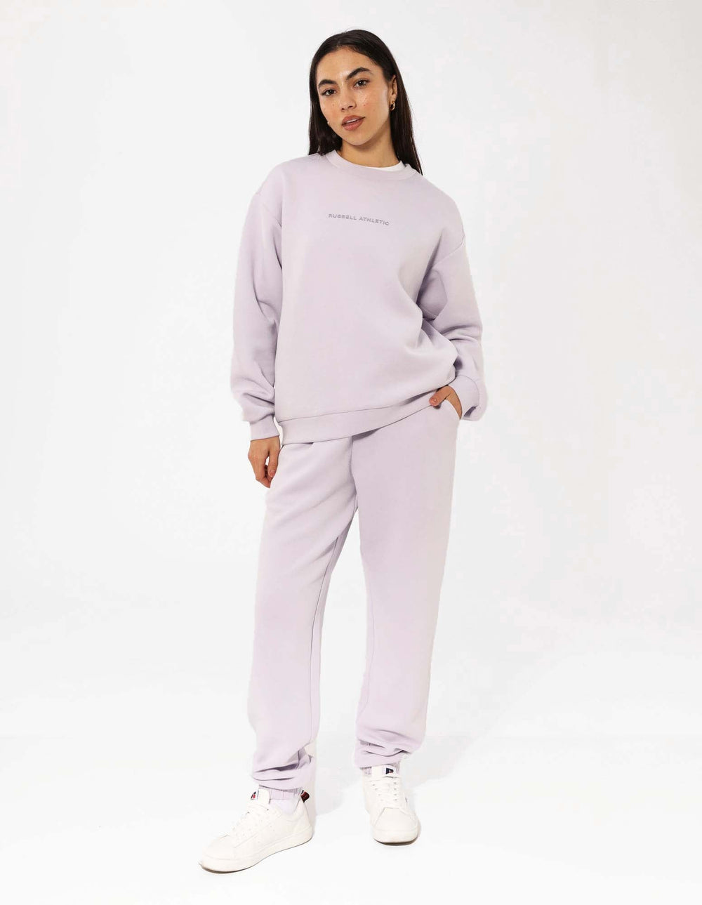 Russell Athletic Australia Women's R Tech Leisure Crew - Mauve True Since 1902