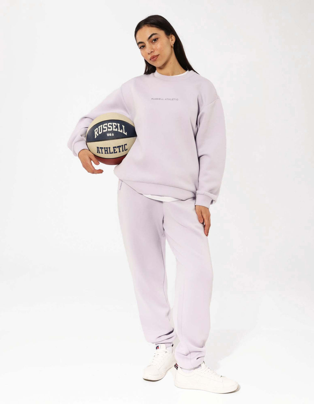 Russell Athletic Australia Women's R Tech Leisure Crew - Mauve True Since 1902