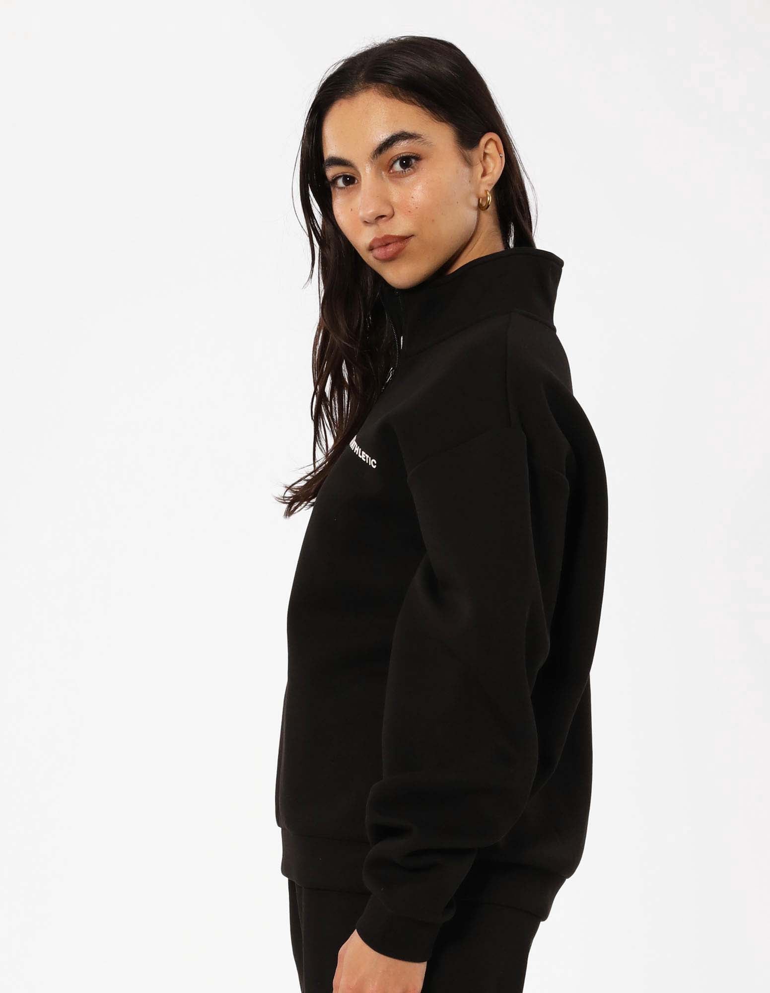 Women's R Tech Leisure Quarter Zip - Black