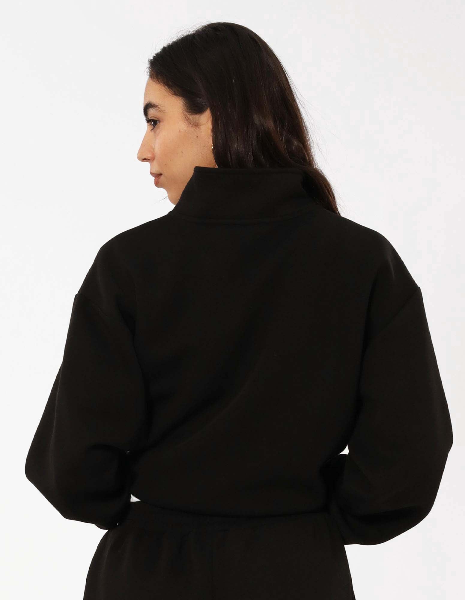 Women's R Tech Leisure Quarter Zip - Black