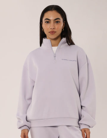 Russell Athletic Australia Women's R Tech Leisure Quarter Zip - Mauve True Since 1902