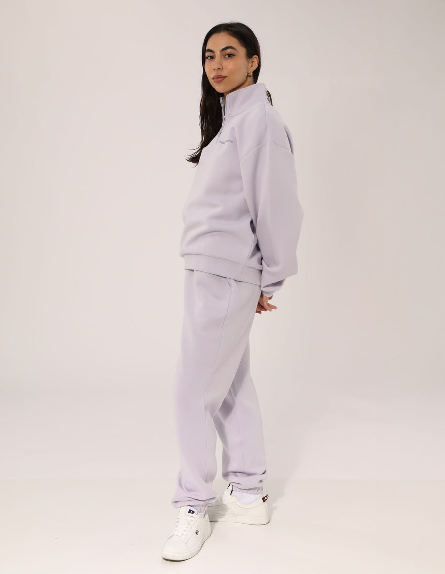 Russell Athletic Australia Women's R Tech Leisure Quarter Zip - Mauve True Since 1902