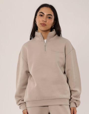 Russell Athletic Australia Women's R Tech Leisure Quarter Zip - String True Since 1902