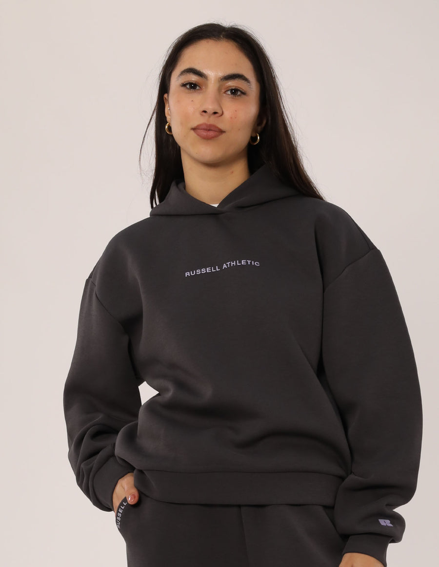 Russell Athletic Australia Women's R Tech Leisure Hoodie - Dark Grey True Since 1902