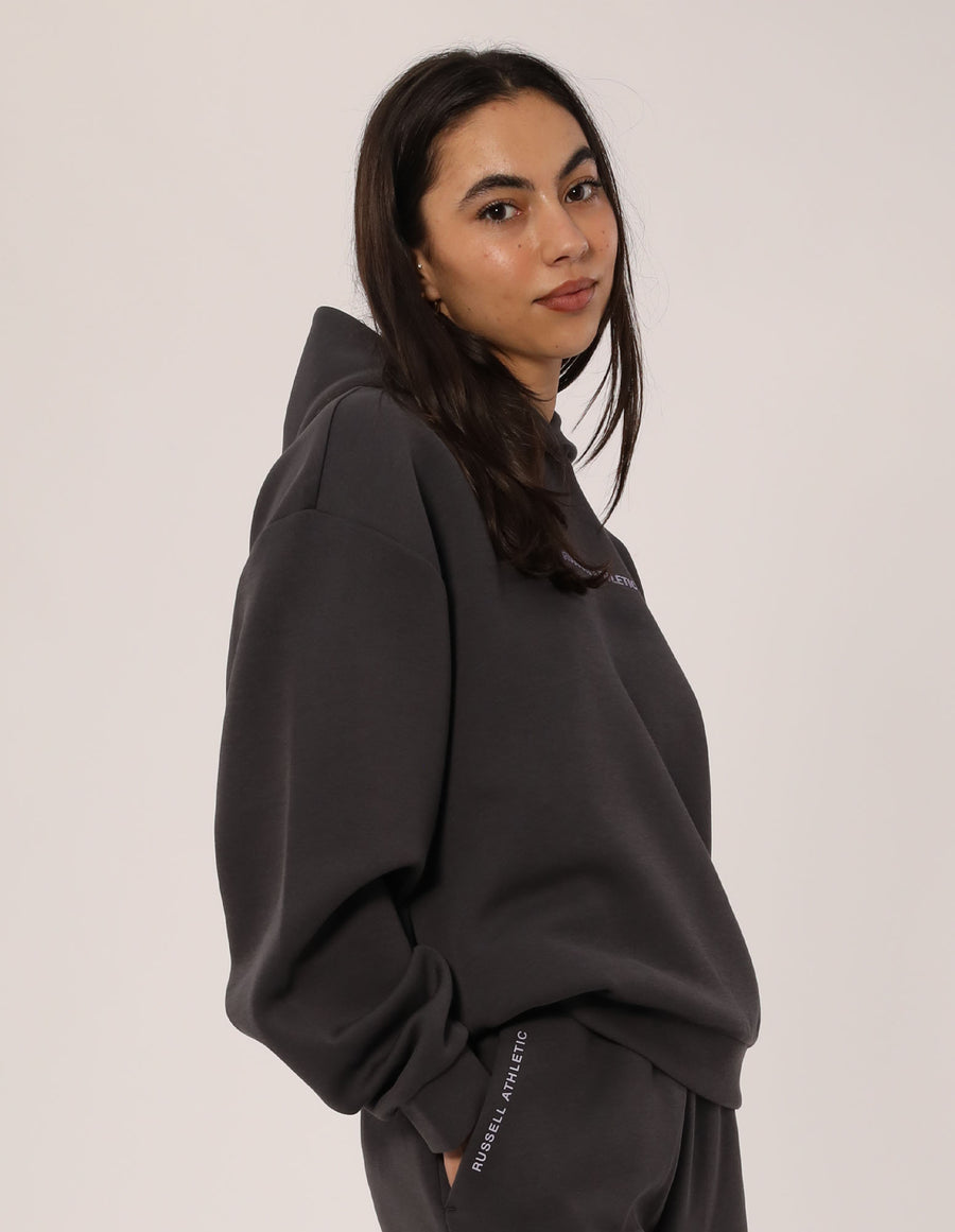 Russell Athletic Australia Women's R Tech Leisure Hoodie - Dark Grey True Since 1902