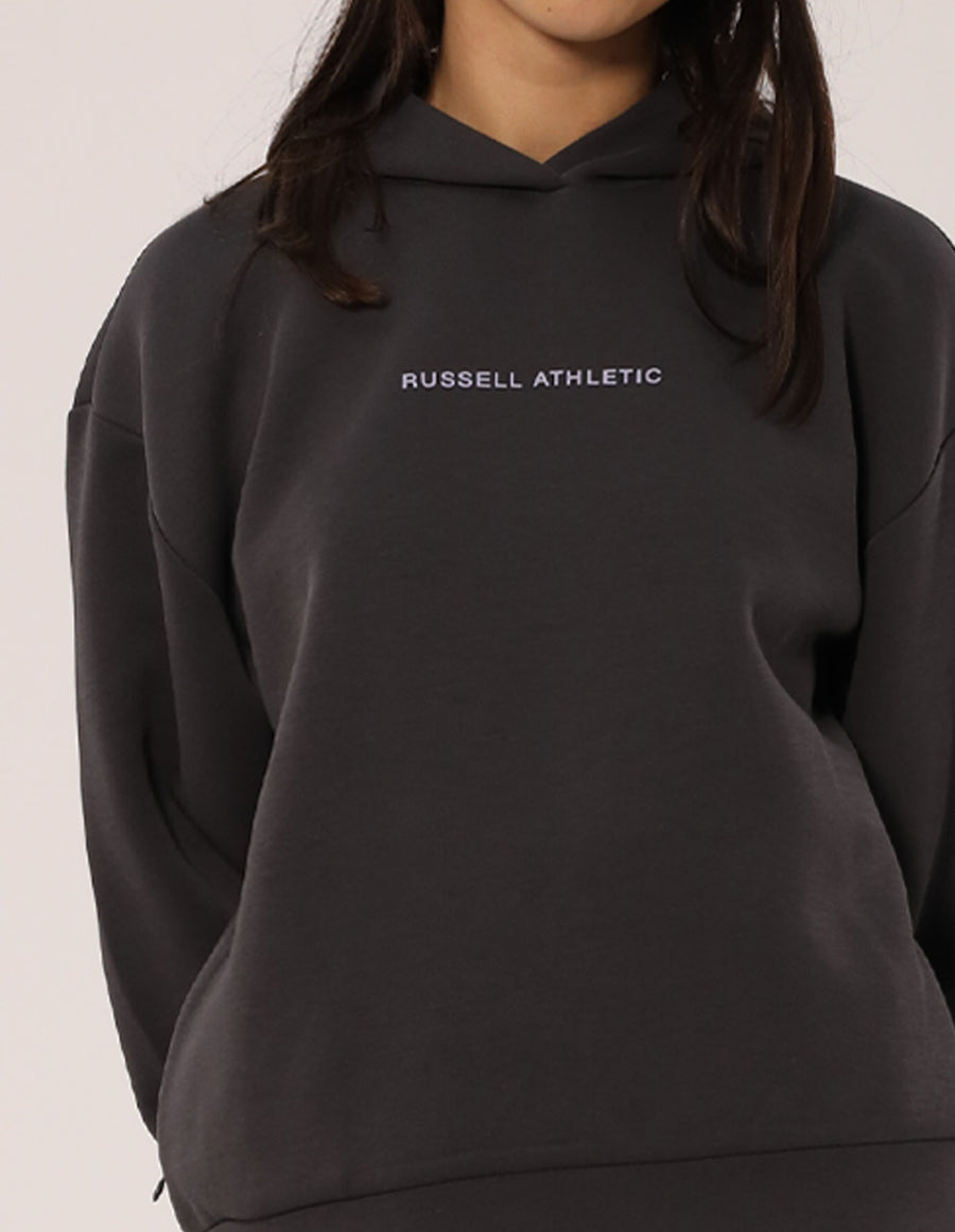 Russell Athletic Australia Women's R Tech Leisure Hoodie - Dark Grey True Since 1902