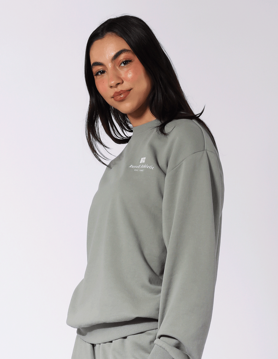 Russell Athletic Australia Women's R Logo Crew - Shadow True Since 1902