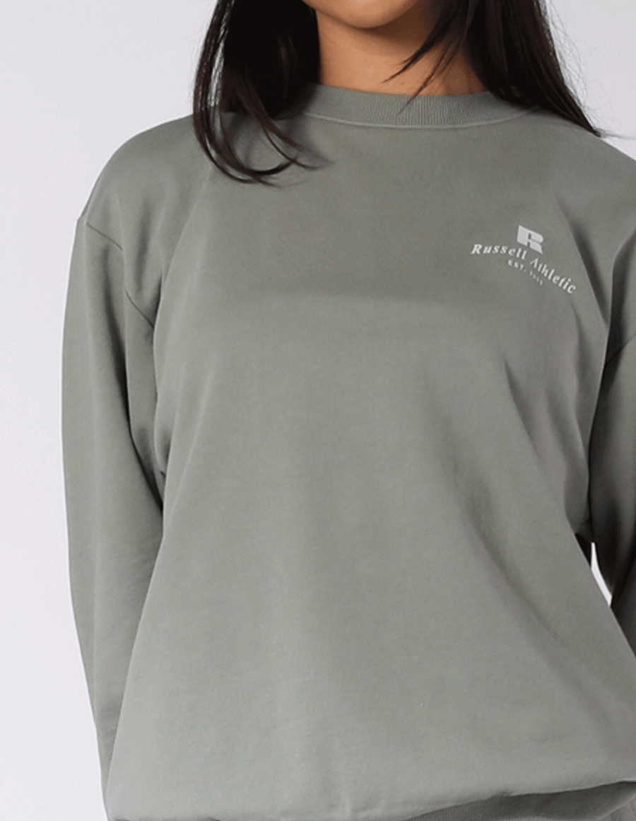 Russell Athletic Australia Women's R Logo Crew - Shadow True Since 1902