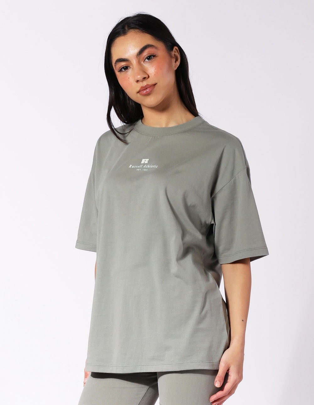 Russell Athletic Australia Women's R Logo Tee - Shadow Green True Since 1902