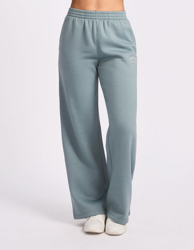 Lexington Wide Leg Womens Trackpants - Foam Green