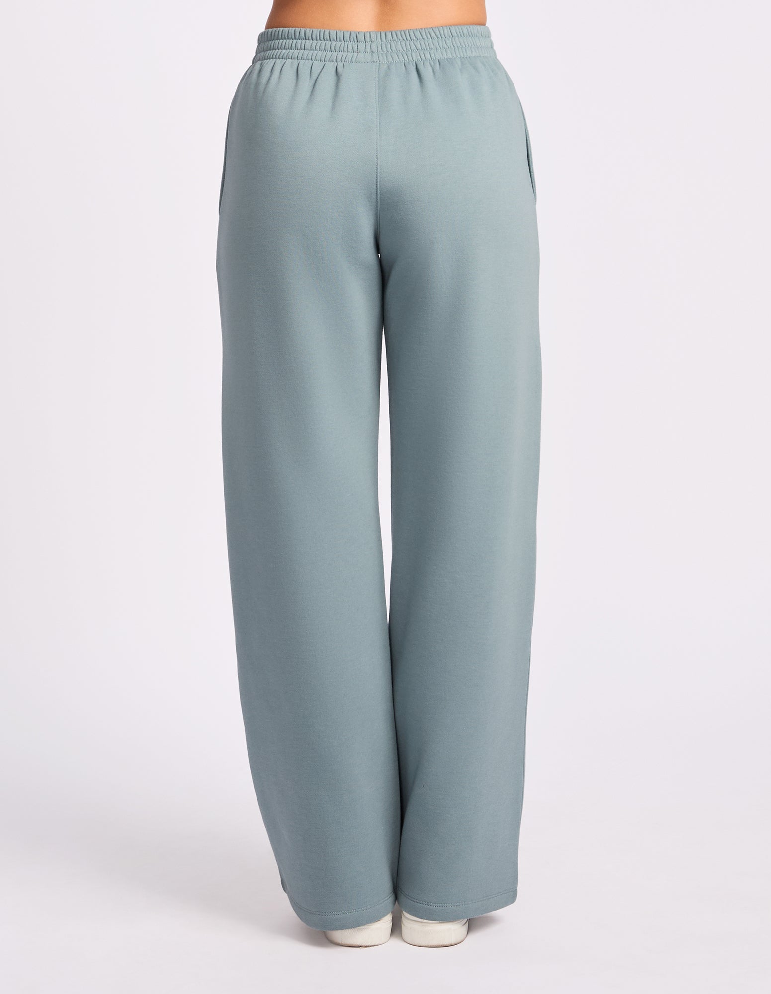 Wide Leg Womens Track pant - Foam Green