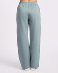 Wide Leg Womens Track pant - Foam Green