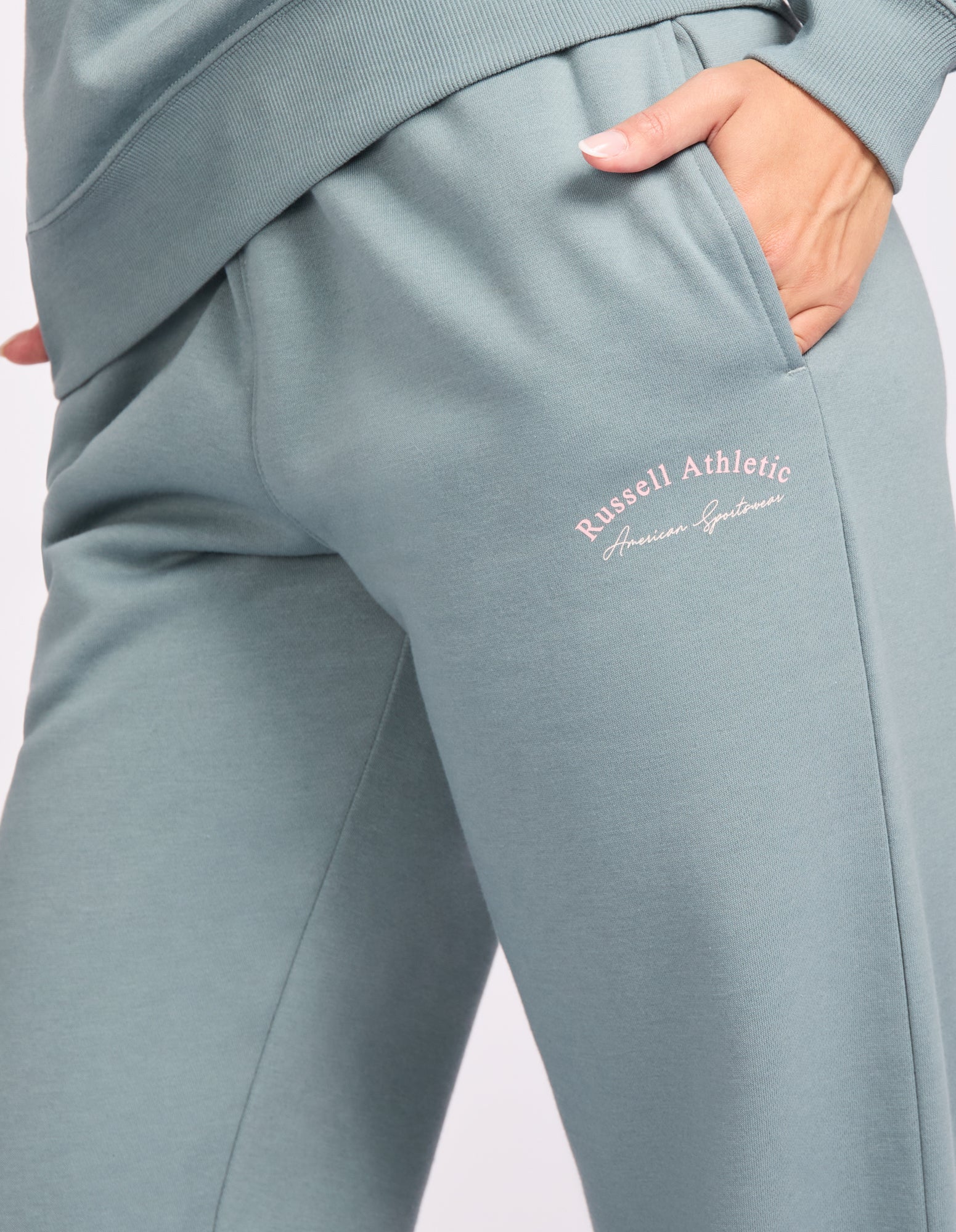 Russell Athletic Australia Lexington Wide Leg Womens Trackpants - Foam Green True Since 1902