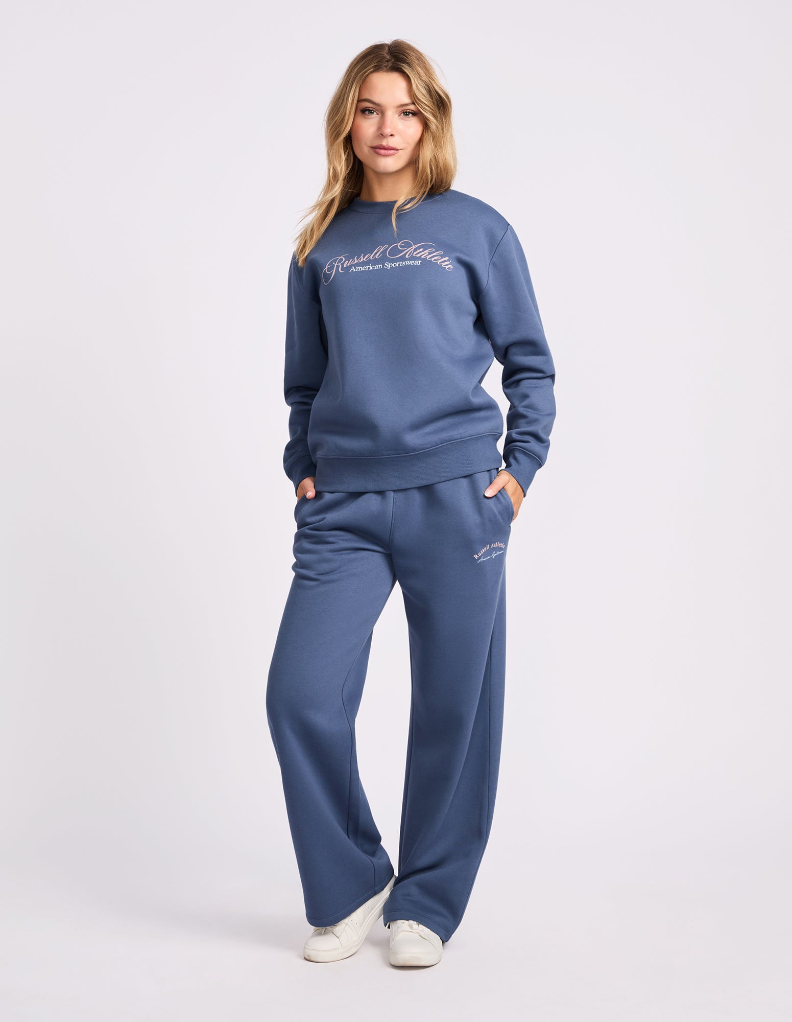 Wide Leg Women's Track pant - Vintage Indigo