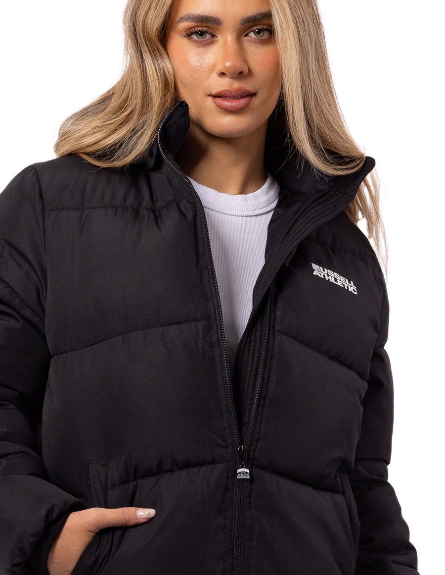 Russell Athletic Australia Women's Tribecca Puffer Jacket - Black True Since 1902