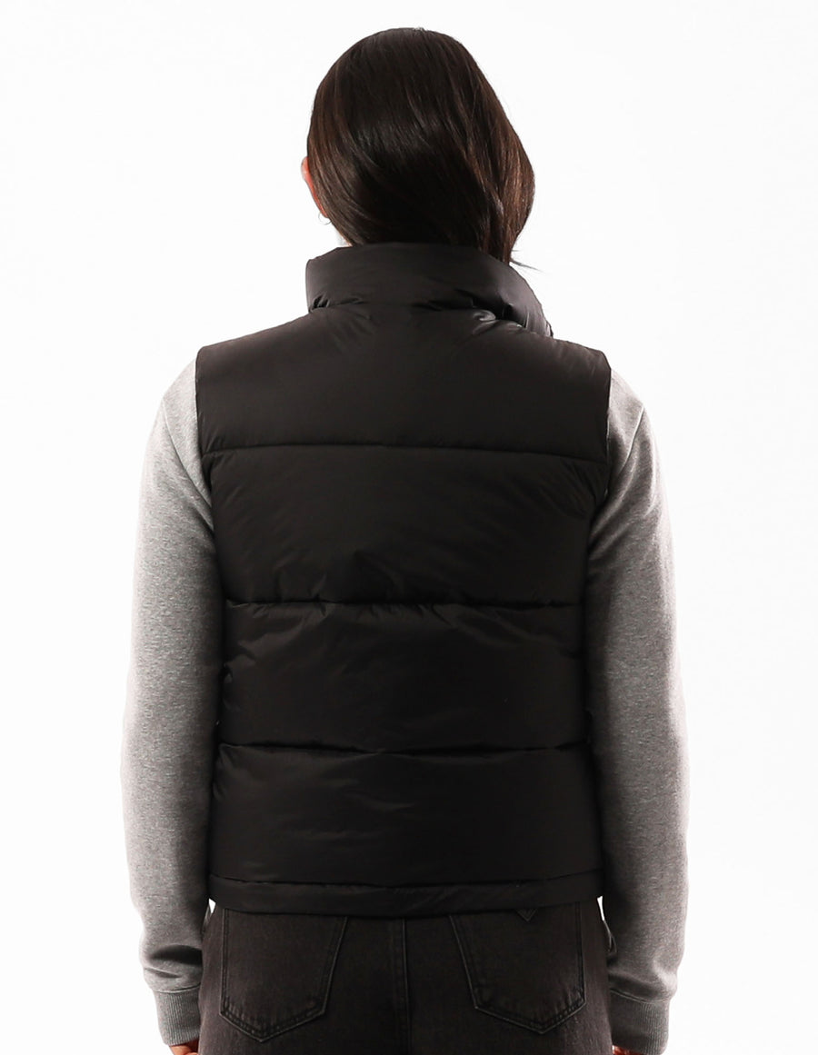 Russell Athletic Australia Women's Arlington Puffer Vest - Black True Since 1902